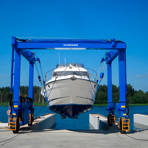 Heavy Duty Marine Travel Lift 5 Ton 10 Ton For Charter Boat Yard Handling Operations For Marine Industry Supply Projects