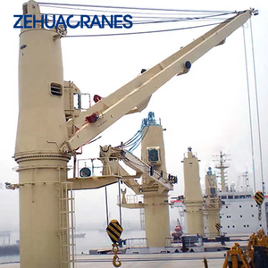 Heavy Duty 50 Ton 70 Ton Marine Straight Boom Deck Crane Hydraulic Shipboard Lifting Equipment CCS BV Certified Deck Crane